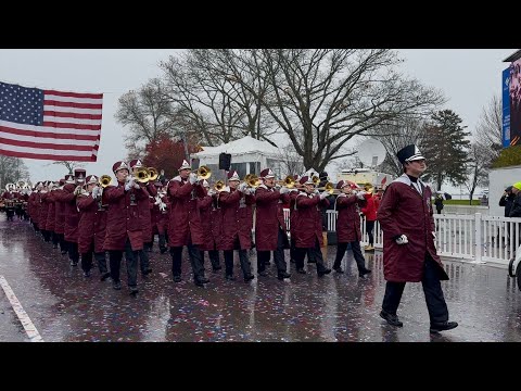 🎺 UMass Amherst Minuteman Marching Band performing in Plymouth MA