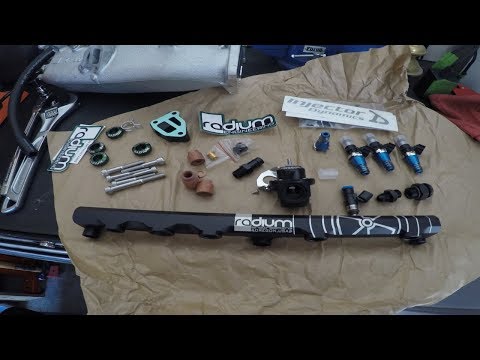 SR20DET gets RADIUM ENGINEERING Fuel rail and Injector Dynamics x1050cc