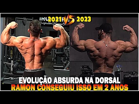 RAMON DINO EVOLUÇÃO INACREDITÁVEL DE COSTAS EM APENAS 2 ANOS😱 ONDE ESSE CARA PODE PARAR?