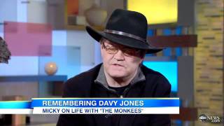 Davy Jones Dead: Fellow Monkees&#39; Bandmember Micky Dolenz Remembers Jones in &#39;GMA&#39; Interview