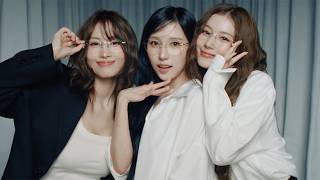 【MISAMO】MINA＆SANA＆MOMOがメガネ姿で大人っぽく…　JINS姉妹ブランド「RIM」第2弾コンセプトフィルム＋メーキング