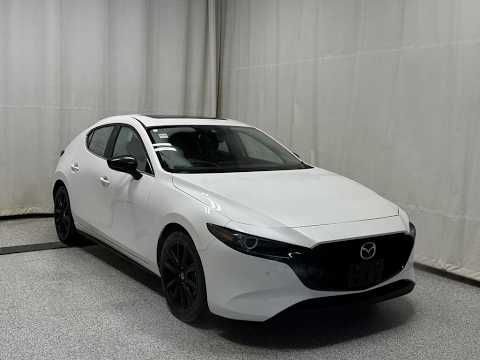 2023 Mazda3 Sport GT w/Turbo Auto i-ACTIV AWD in White for sale at Park Mazda in Sherwood Park, AB