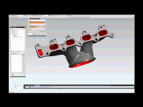 NX CAE Tips and Tricks Create Internal Fluid Volumes of Exhaust Manifold - zdjęcie