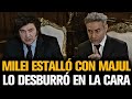MILEI ESTALLÓ CON MAJUL Y LO DESBURRÓ EN LA CARA
