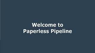 Quick Start for Admins - Paperless Pipeline