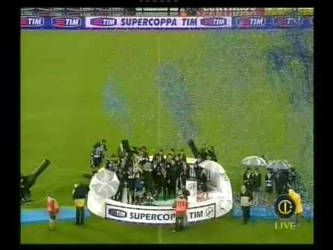 2005 Supercoppa - Premiazione dell'Inter