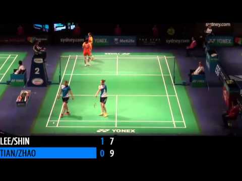 2014 THE STAR AUSTRALIAN BADMINTON OPEN - QF - WD - Tian Q. / Zhao Y.L. vs Lee S.H. / Shin S.C.
