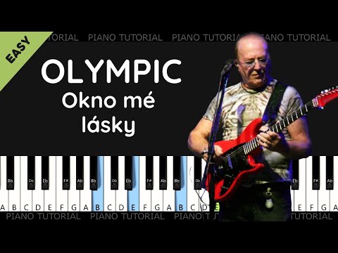 Olympic - Okno mé lásky - Kdo tě líbá  (piano tutorial | noty | MIDI | české písničky)