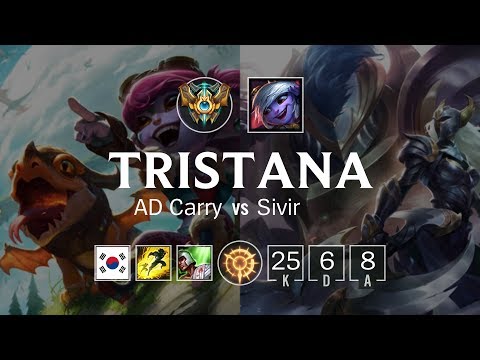 Tristana ADC vs Sivir - KR Grand Master Patch 8.24