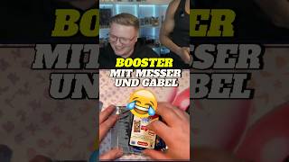 Pokemon Booster Opening mit MESSER und GABEL😂😂🍴 #pokemon #pokemontcg #meme
