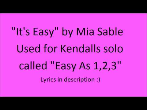easy as 1,2,3 (from dance moms) music + lyrics