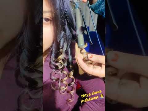 how to curls 🤔#shorts #utubeshorts #makeuptutorial #trainding #n s beauty corner #salon 👍👍