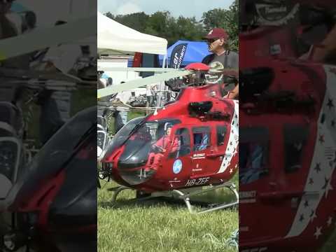 This giant RC helicopter has the cost of a car !
