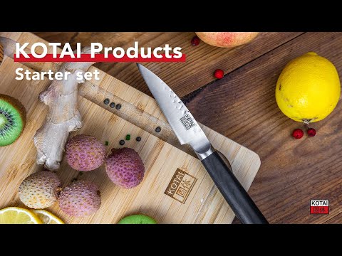 KOTAI PRODUCTS - Starter Set (3 pcs) - Set de couteaux de base (3 pcs) - Bunka Collection