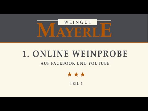 1  Online Weinprobe vom Weingut Mayerle   Teil 1