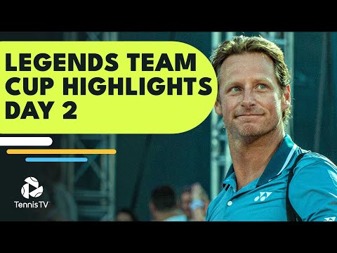 Nalbandian Faces Ferrer; Hewitt, Haas, Robredo Play | Legends Team Cup 2022 Day 2 Highlights
