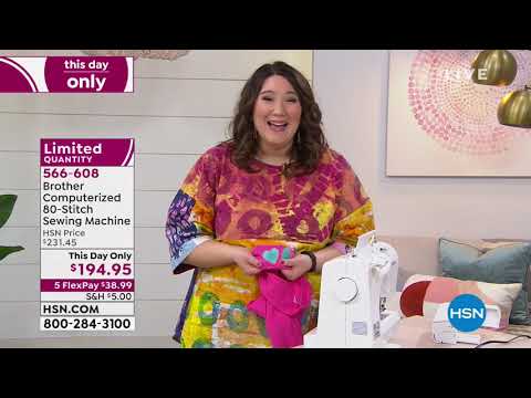 Brother Computerized 80Stitch Sewing Machine with Foot P...