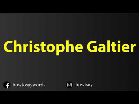 How To Pronounce Christophe Galtier