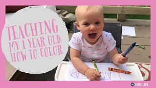 Activity for a 1 year old | Coloring