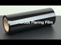 INTEC laminovací film na roli 320 mm x 300 m SPOTOVÝ černý lesklý 3"