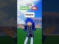😈😇 DECIDING WHETHER PEOPLE GO TO HEAVEN OR HELL AT BLOX FRUITS! 🐶 #shorts