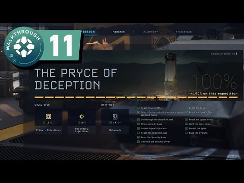 Aliens: Dark Descent Gameplay Walkthrough - Pryce of Deception (All Datapads and Blueprints)