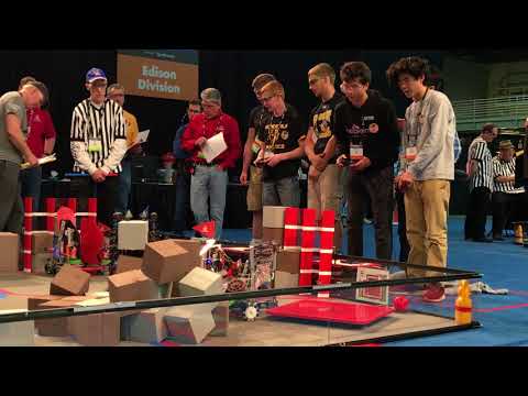 Team #12377 Hopkins Robotics: Match #69 Detroit Worlds FTC Relic Recovery