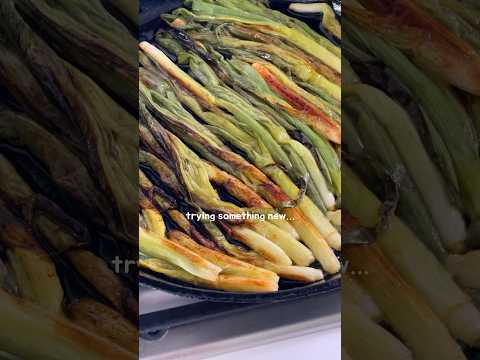 I tried making green onion hummus