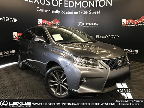 Used Grey 2015 Lexus RX 350 F Sport Package Walk Around Review - Leduc, Alberta