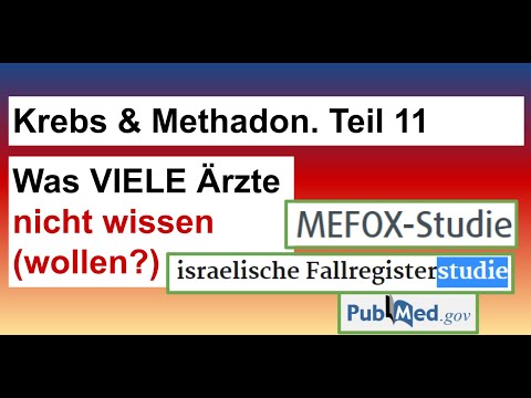 Meine Methadon Krebstherapie, Teil 11. Was VIELE Ärzte nicht wissen (wollen?)