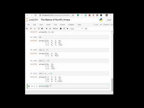 Array Slicing Accessing Subarrays Data Science Machine Learning Python Language
