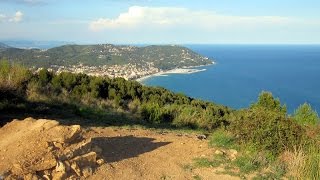 preview picture of video 'MTB Cervo-Diano Marina Trail I Maiali, Antenne e Salto nel Blu'