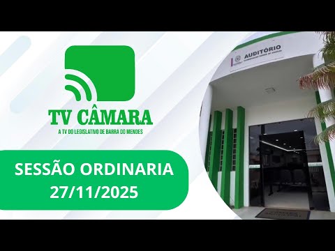 SESSÃO ORDINÁRIA 27/11/2025