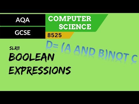 67. AQA GCSE (8525) SLR11 - 3.4 Boolean expressions