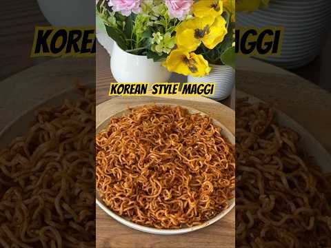 Trending Korean Style Maggi Recipe #maggi #maggirecipes #shorts