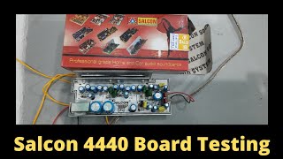 Salcon 4440 ic with 3161 pre amp circuit board testing | How to use salcon board in cassette player