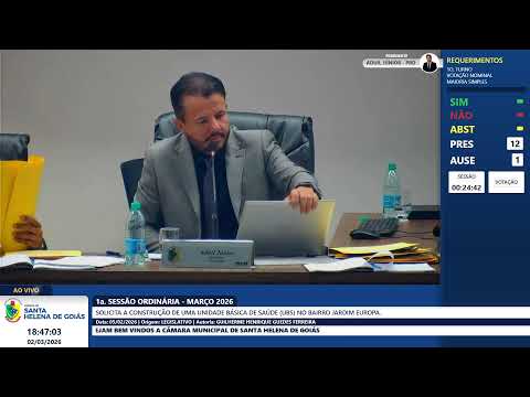 1º SESSÃO ORDINÁRIA DE MARÇO DE 2026