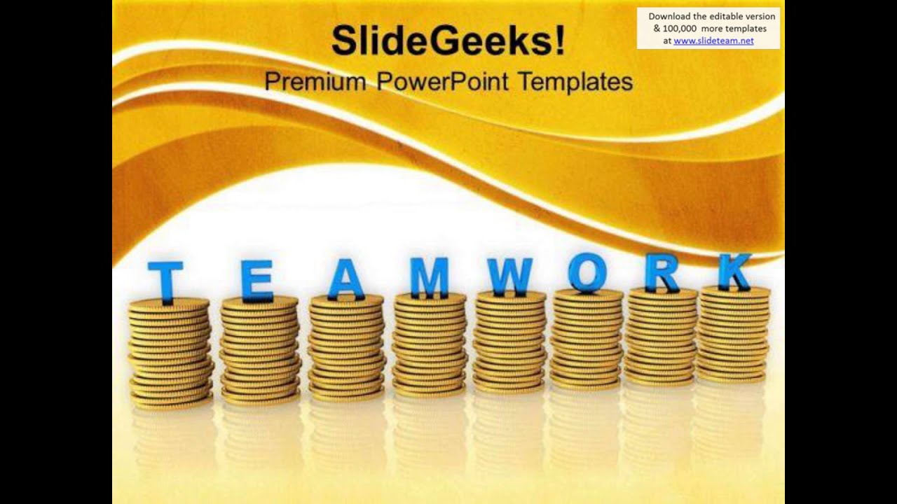 to get success believe in teamwork powerpoint templates ppt backgrounds for slides 0613 presentation
