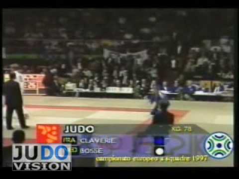 JUDO 1997 European Team Championships: Cedric Claverie (FRA) - Marcel Bosse (NED)