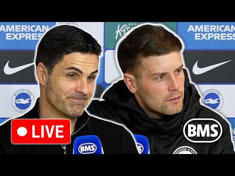 🔴 LIVE | Mikel Arteta and Fabian Hurzeler | Brighton 0-1 Arsenal