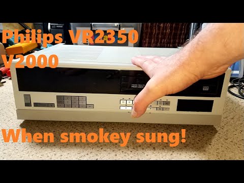 Philips Matchline VR2350  V2000 machine - fixing the smoking dream machine! 'Rare' white edition...