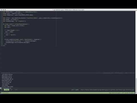 Electron + Go + gRPC + Protobufs