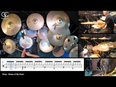 Shape of My Heart - Sting / Drum Cover By CYC ( @cycdrumusic ) score & sheet music