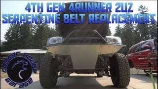 4TH GEN 4RUNNER V8 SERPENTINE BELT REPLACEMENT Cougar House Films Ep181