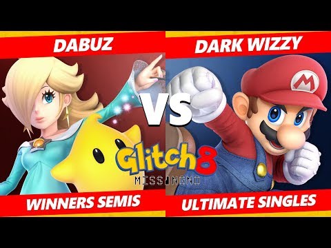 Glitch 8 SSBU - MVG  Dark Wizzy (Mario) Vs TL  Dabuz (Olimar, Rosalina) Smash Ultimate Winners Semis