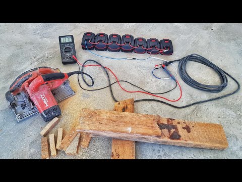 Hilti Circular Saw working with Parkside Batteries (You no longer need 220V electricity)