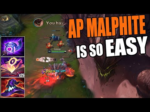 AP MALPHITE IS OP (ONE SHOT EVERYONE) - League of Legends