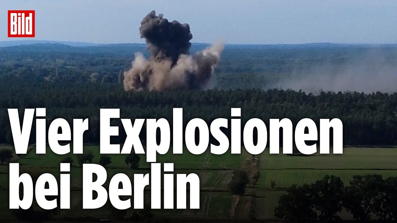 BRANDENBURG: 4 Tonnen Nazi-Sprengstoff mit gewaltigen Explosionen vernichtet