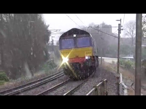 66304 with 37218 DIT 6k74 Sellafield - Crewe flasks, Sat. 16th January 2016
