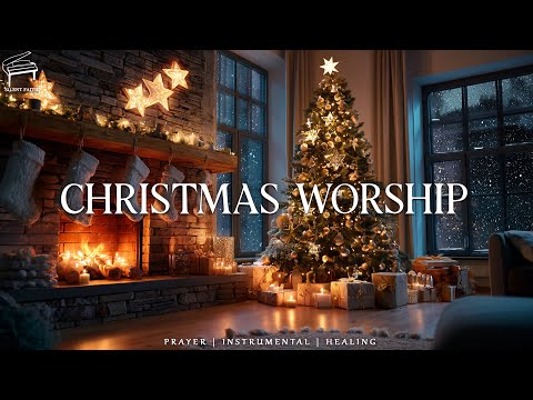 Christmas Worship Ambience : Instrumental Christmas Worship Music For Prayer | Snow & Scriptures